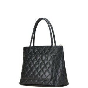 Chanel Tote Handbag Caviar Reproduction Black Mark Coco Leather Bag